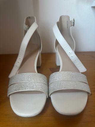 Zapatos tacón blanco mujer