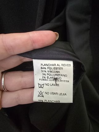 Traje mujer negro