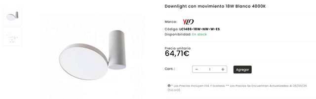 Dos downlight con movimiento!