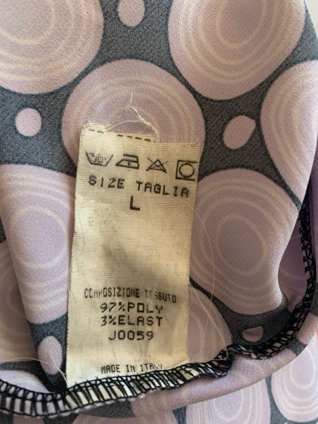 Top Juggler lilla e nero pizzo