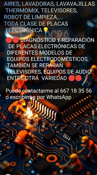 Reparación de placas electrónica y electrodoméstic