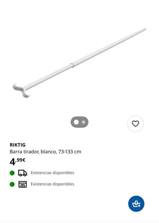 Barra extensible Ikea RIKTIG 73-133cm