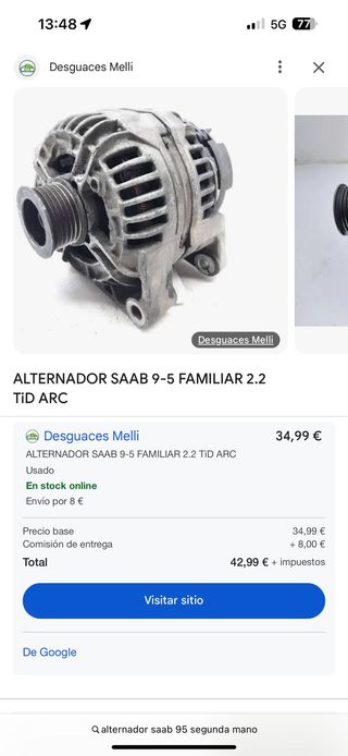 Saab 9-5 2.2 TiD linear