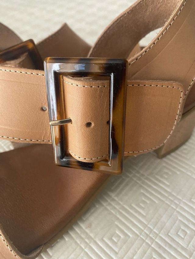 Sandalias BDA beige mujer