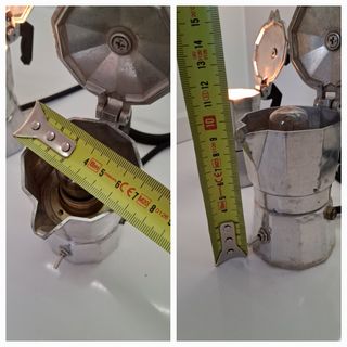 Coppia  Vintage Moka Lampada - Caffettiera piccola
