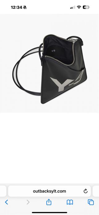 Bolso Y-3 negro - bandolera
