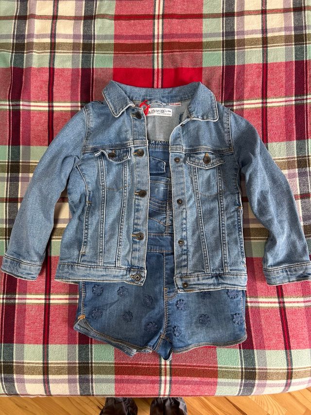 Conjunto vaquero niña de zara y mayoral talla3-4