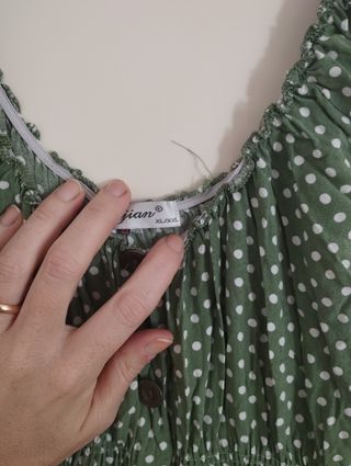 Vestito pois verde - abito donna