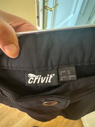 Pantalones trekking Crivit negros - Talla 40