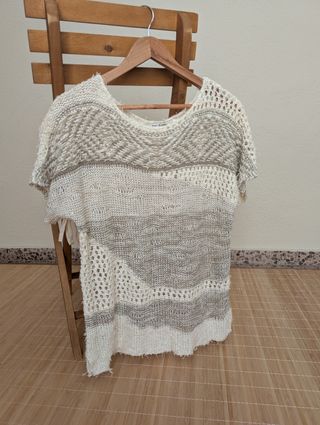 Jersey Punto Roma beige - Talla M