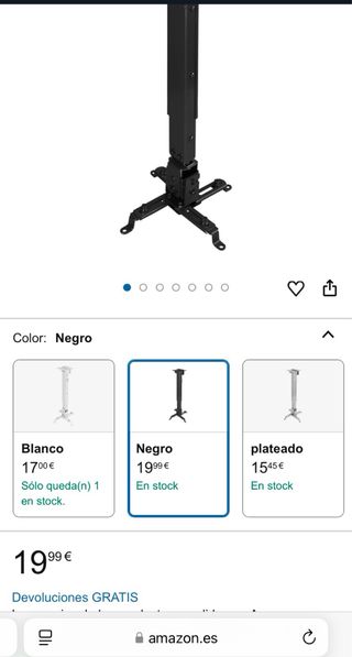 Soporte para proyectores (TooQ) - Techo