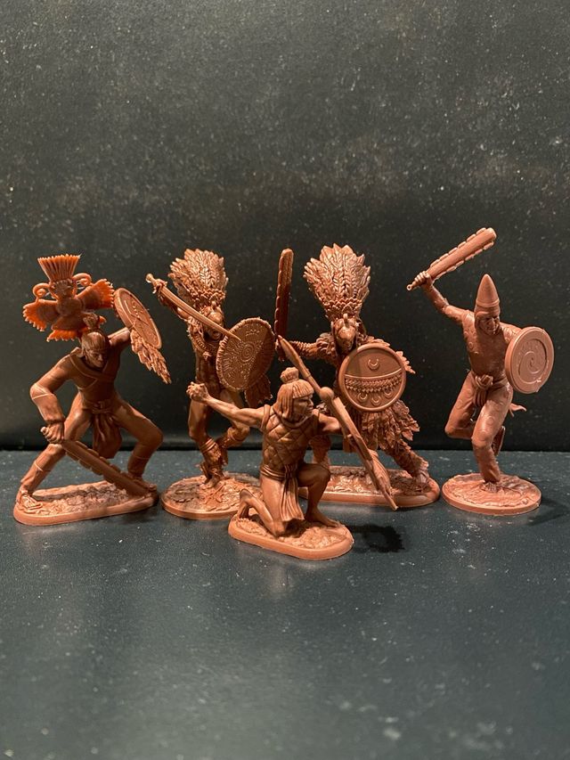 SOLDATINI TIHONFIGUREN GUERRIERI AZTECHI. 5 Figure