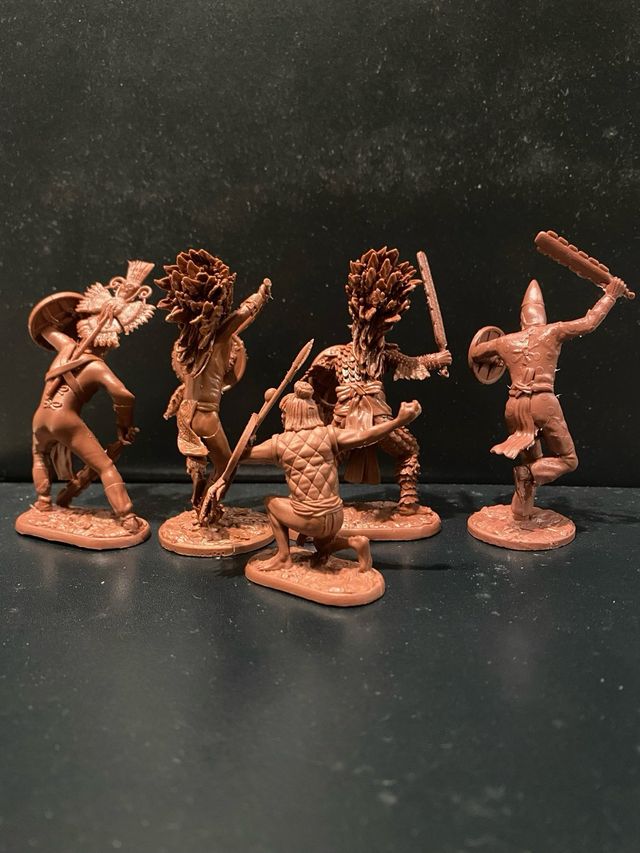 SOLDATINI TIHONFIGUREN GUERRIERI AZTECHI. 5 Figure