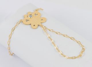 Pulsera pasamanos Mariposa oro 18k 750