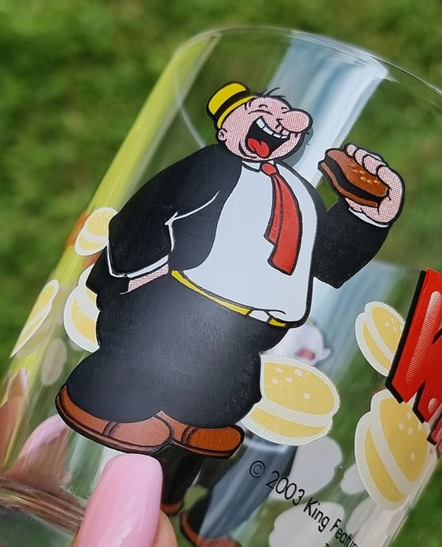 Bicchiere vintage nutella ferrero Wimpy anni 2003