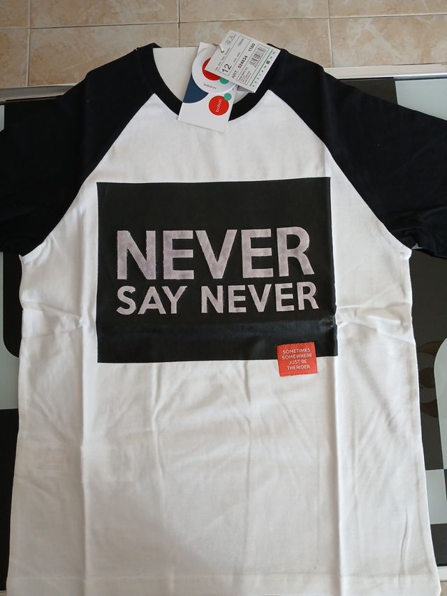 Camiseta niño Never Say Never