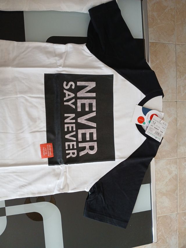 Camiseta niño Never Say Never