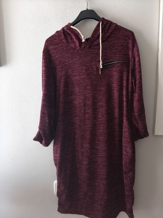 Vestido sudadera rojo - Talla única