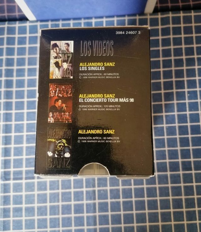3 VHS ALEJANDRO SANZ ORIGINALES