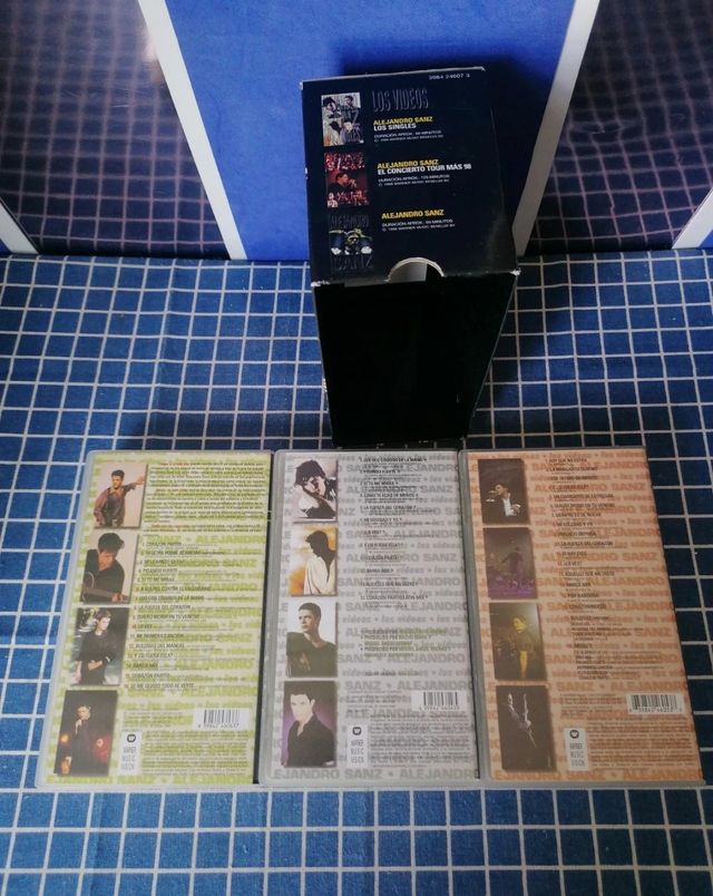 3 VHS ALEJANDRO SANZ ORIGINALES