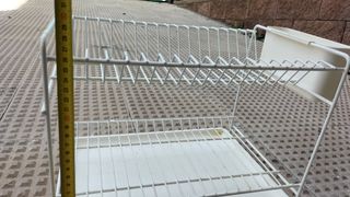 Escurridor platos 2 niveles blanco