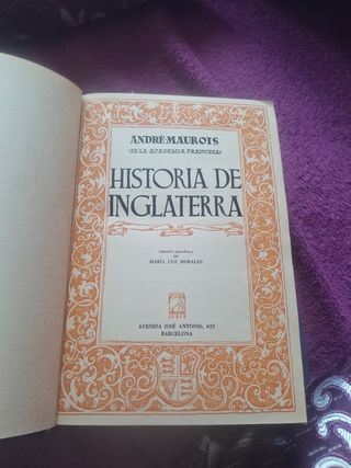 Dos libros de historia de España e Inglaterra