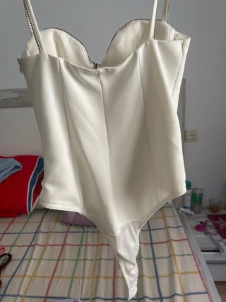 Body blanco c/etiqueta - Talla S