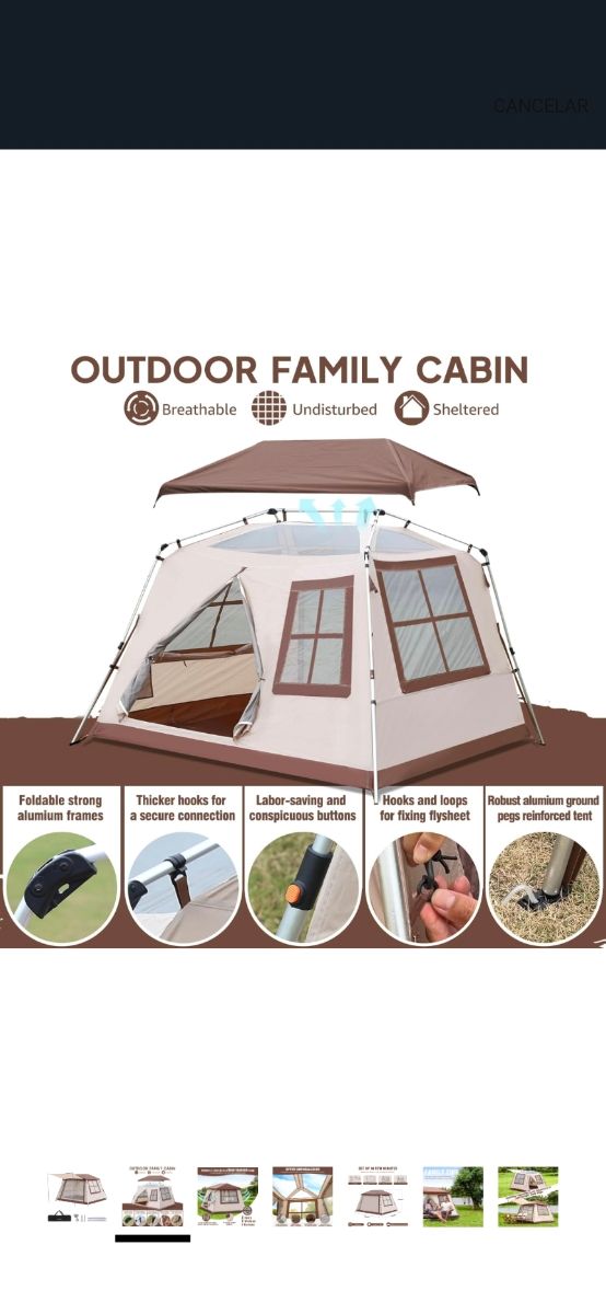 Tienda nueva, sin estrenar. Espaciosa y muy cómoda