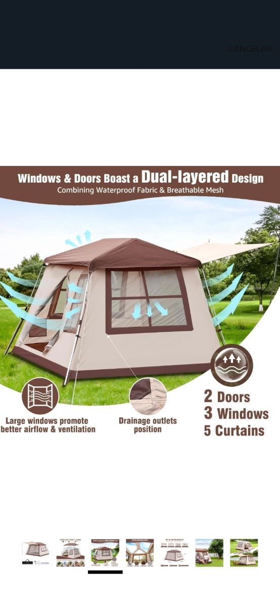 Tienda nueva, sin estrenar. Espaciosa y muy cómoda