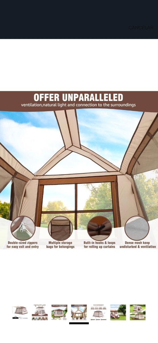 Tienda nueva, sin estrenar. Espaciosa y muy cómoda