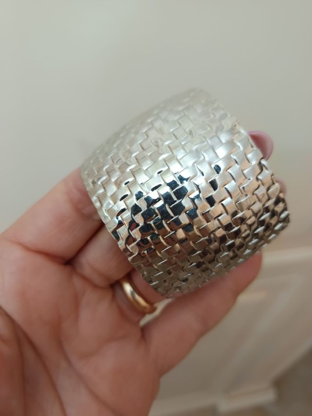 Bracciale Argento - Intrecciato in rodio