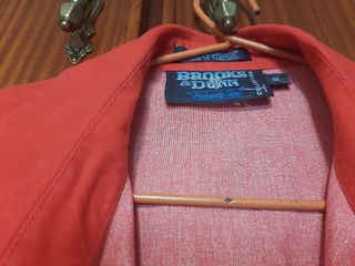 Camisa Brooks Brothers - M - Roja y Negra