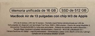 MacBook Air M3 16GB-512GB Gris