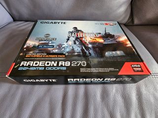 Tarjeta gráfica Gigabyte GV-R927OC-2GD con su caja