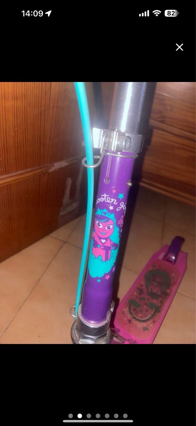 Patinete niña, Plegable, Rosa