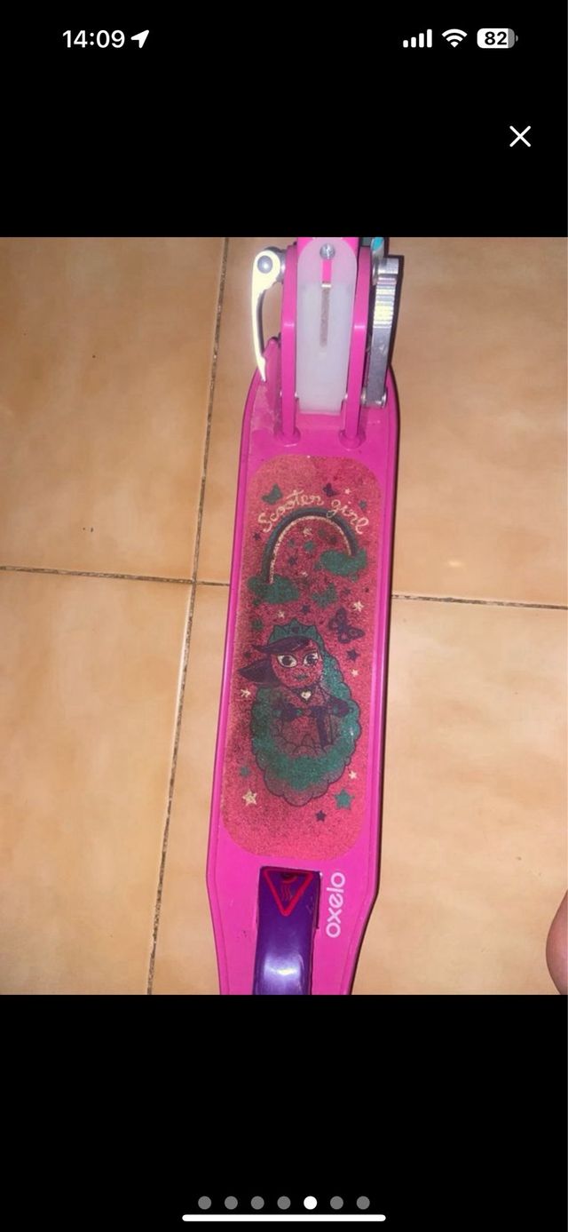 Patinete niña, Plegable, Rosa