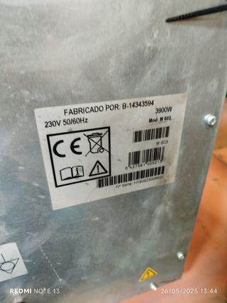 Horno industrial convección