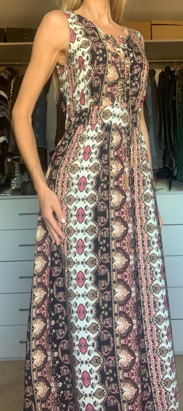 Vestido largo boho chic