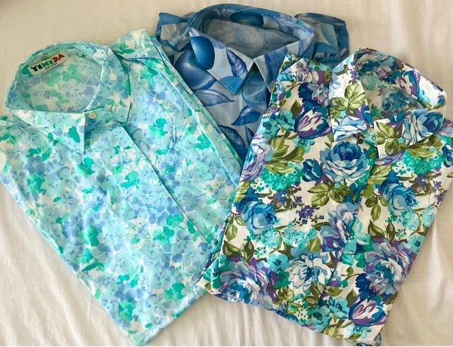 Pacchetto di 3 camicie donna 100% cotone NUOVE