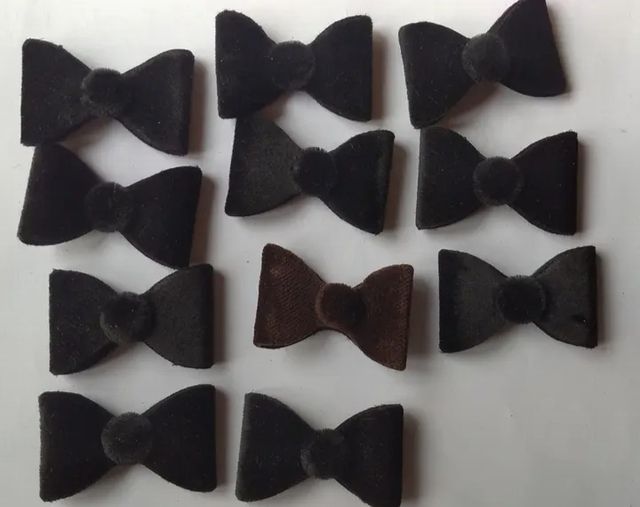 10 botones lazos de terciopelo 🎀