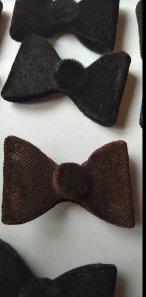 10 botones lazos de terciopelo 🎀