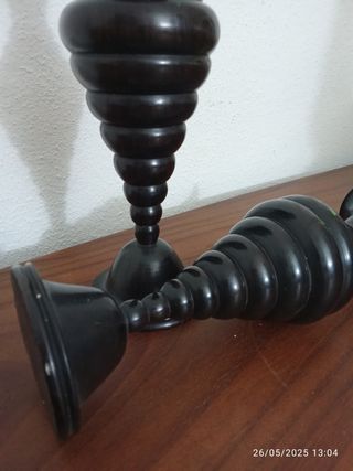 Jarras Madeira Pau Preto - 2 peças