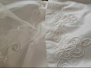 Vestido novia blanco crema