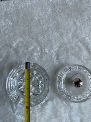 Portagioie in vetro lavorato