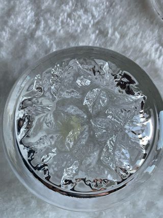 Portagioie in vetro lavorato