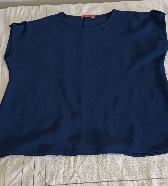 Conjunto blusa y pantalón multicolor