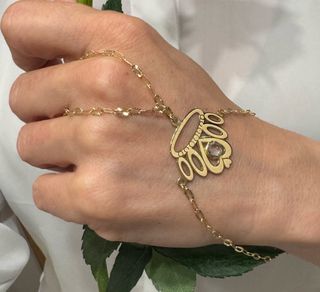 Pulsera pasamanos Corona oro 18k 750