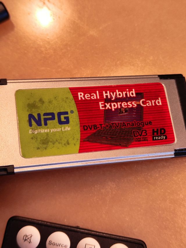 Receptor TV NPV DVB-T+ Analógico para pc card.