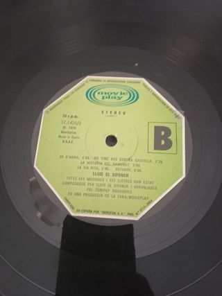 Vinilo Lluis El Sifoner - Música Nacional Pop Rock