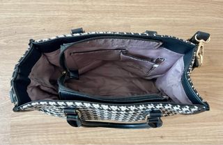 Bolso mujer blanco y negro